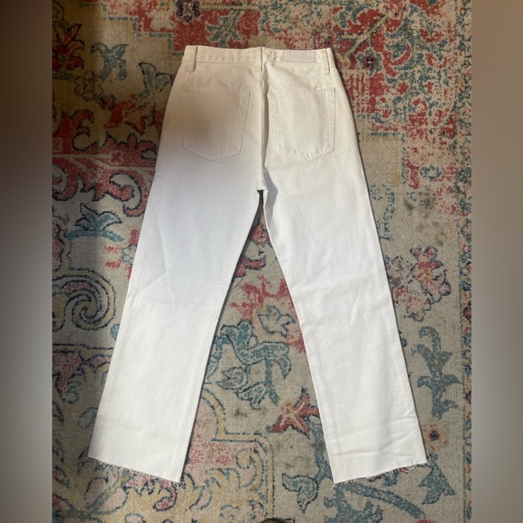 NWOT RE/DONE Orginals 90s High Rise Loose in white size 26 - Picture 7 of 8